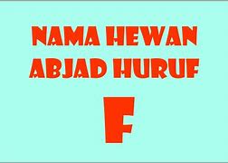 Nama Hewan Yang Berawal Dari Huruf F