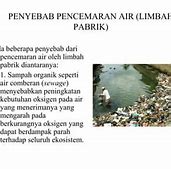 Penyebab Pencemaran Air Oleh Limbah Industri Adalah